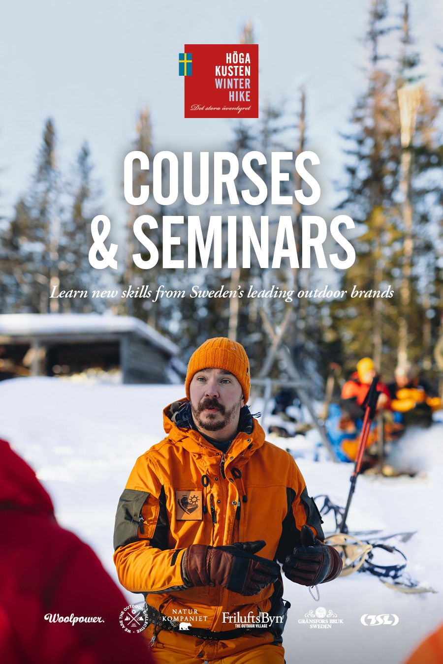 sweden winter hike high coast best snowshoe hike