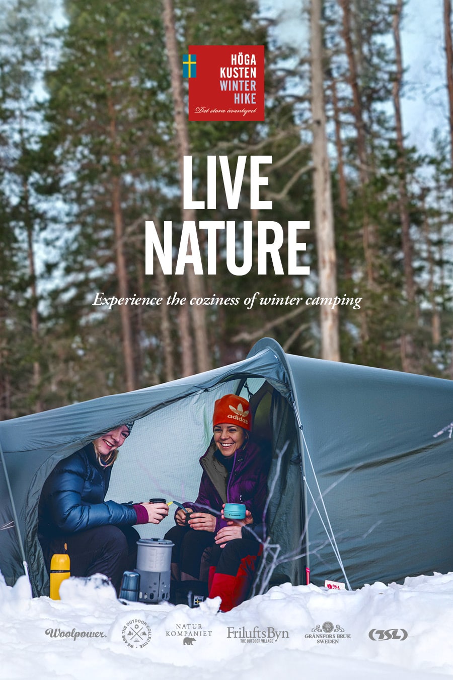 sweden winter hike high coast best snowshoe hike