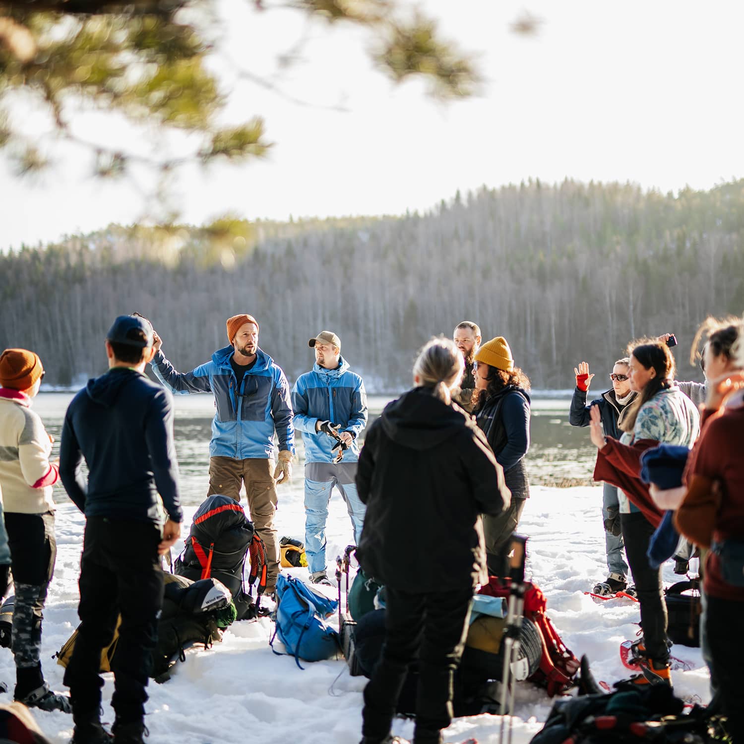 snowshoe hike high coast best winter hike sweden