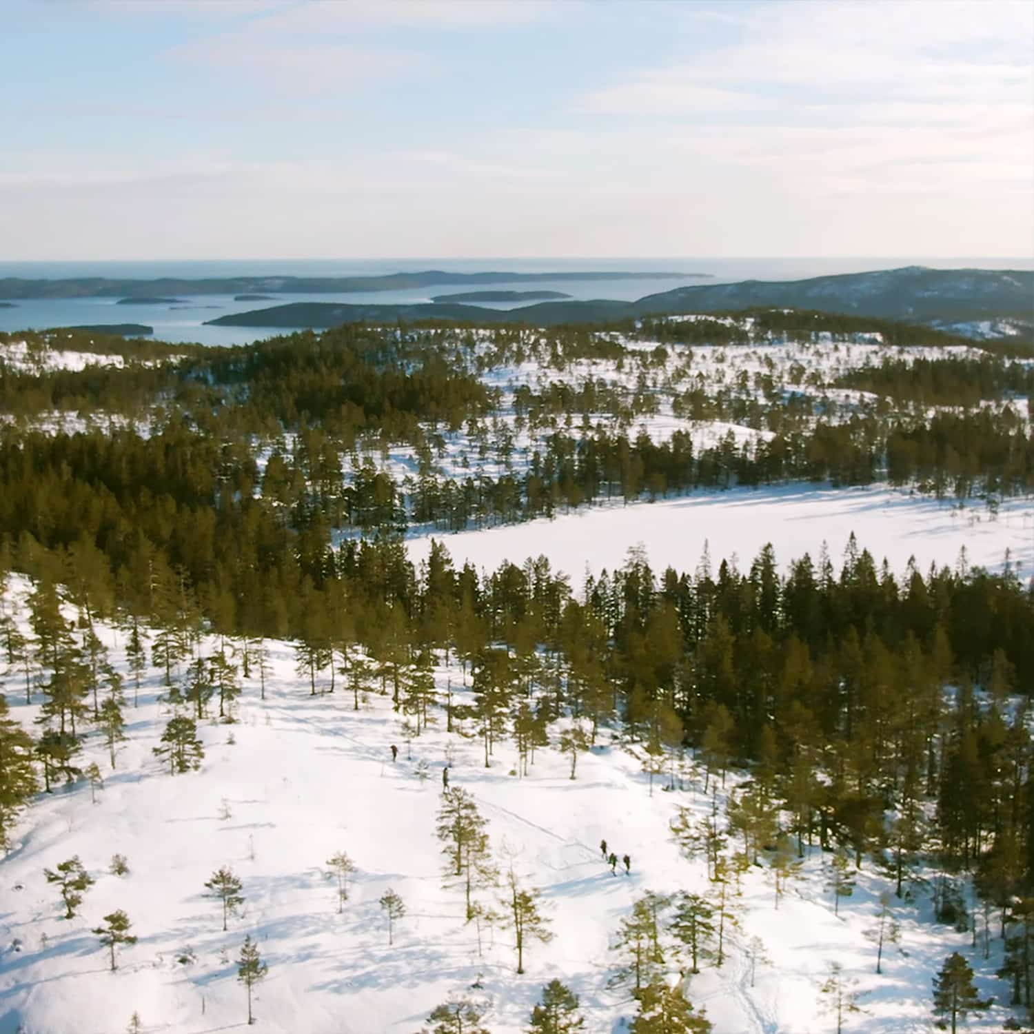 snowshoe hike high coast best winter hike sweden