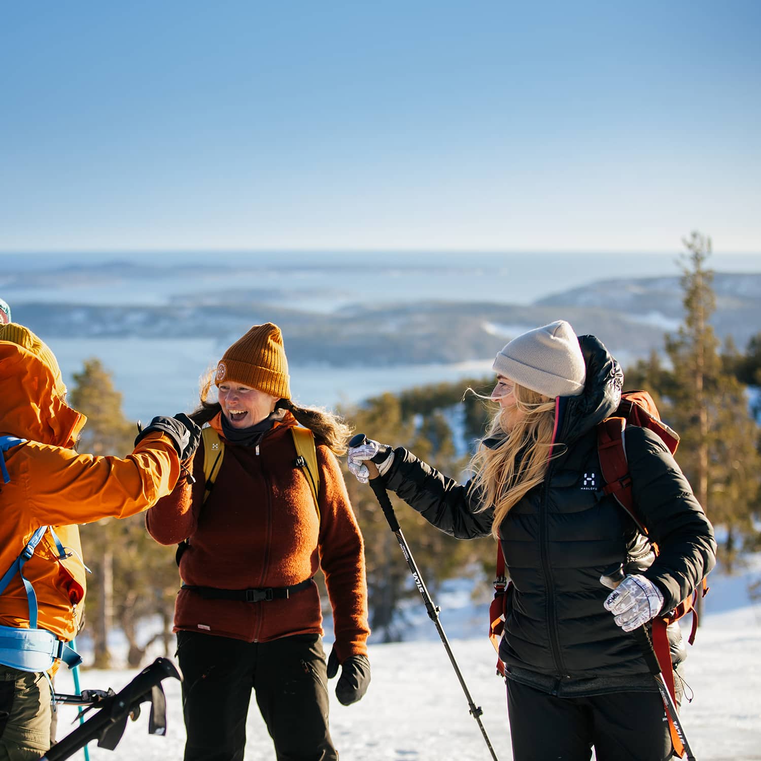 snowshoe hike high coast best winter hike sweden